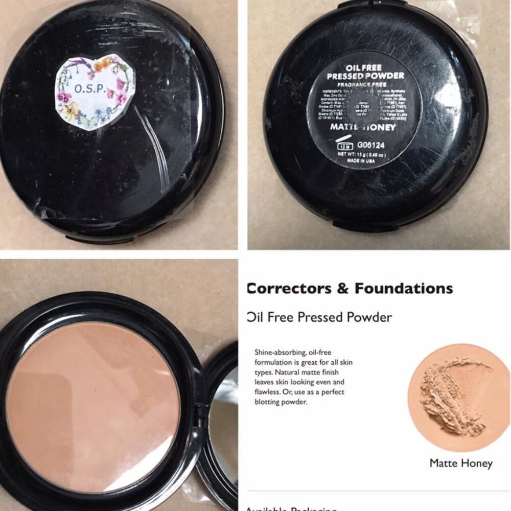 OSP Cosmetics Oil Free Pressed Powder in Matte Honey